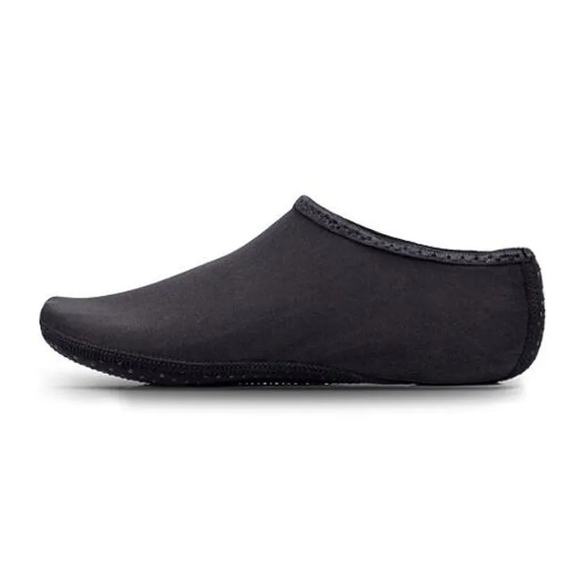 (1 pair) Size XXL Universal Beach Shoes Water Shoes Swimming Shoes (Size 42-44) - Black