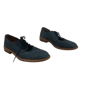 1850 Johnston & Murphy Blue Nubuck Leather Oxford Dress Shoes, Size 10