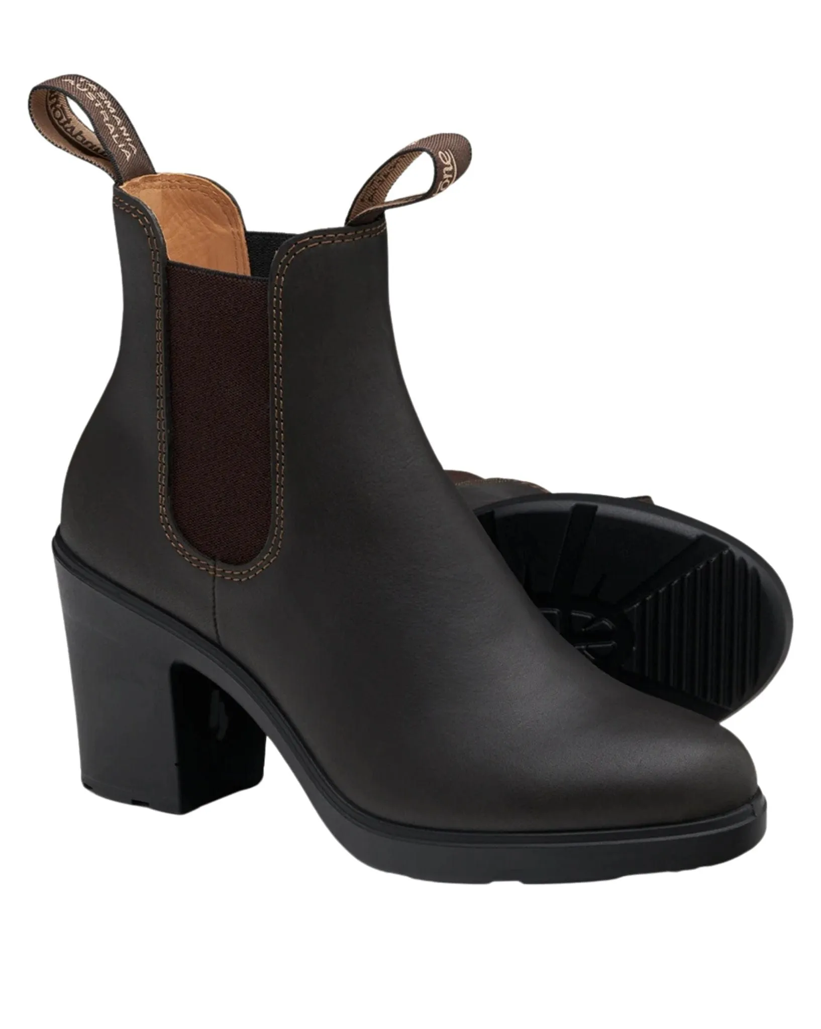 2366 Elastic Sided Heel Boot - Brown