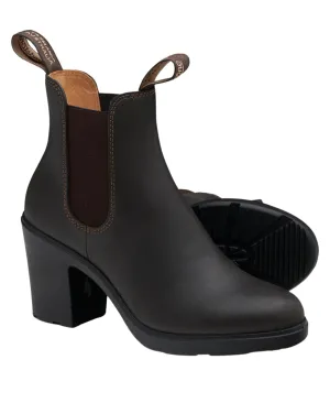2366 Elastic Sided Heel Boot - Brown