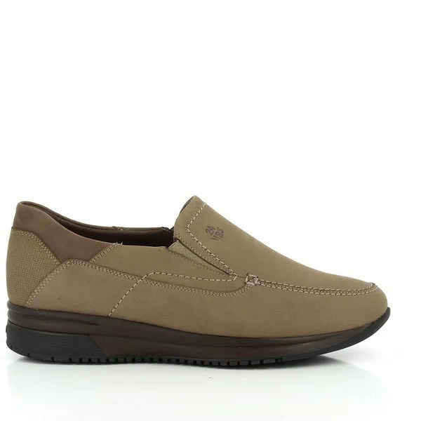 24 Hrs 10025 Taupe Slip On Men's Shoes