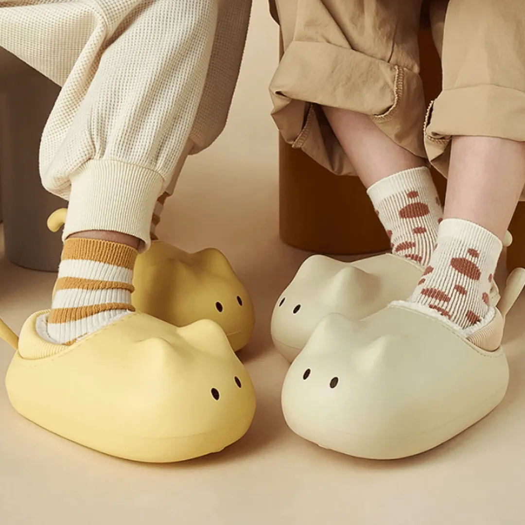3D Cat Kids Slippers