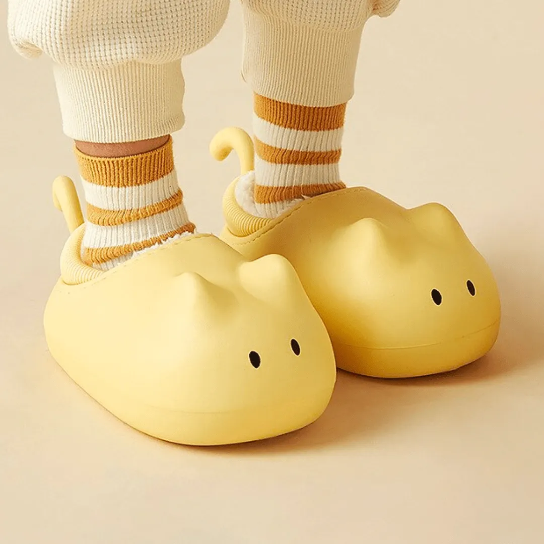 3D Cat Kids Slippers