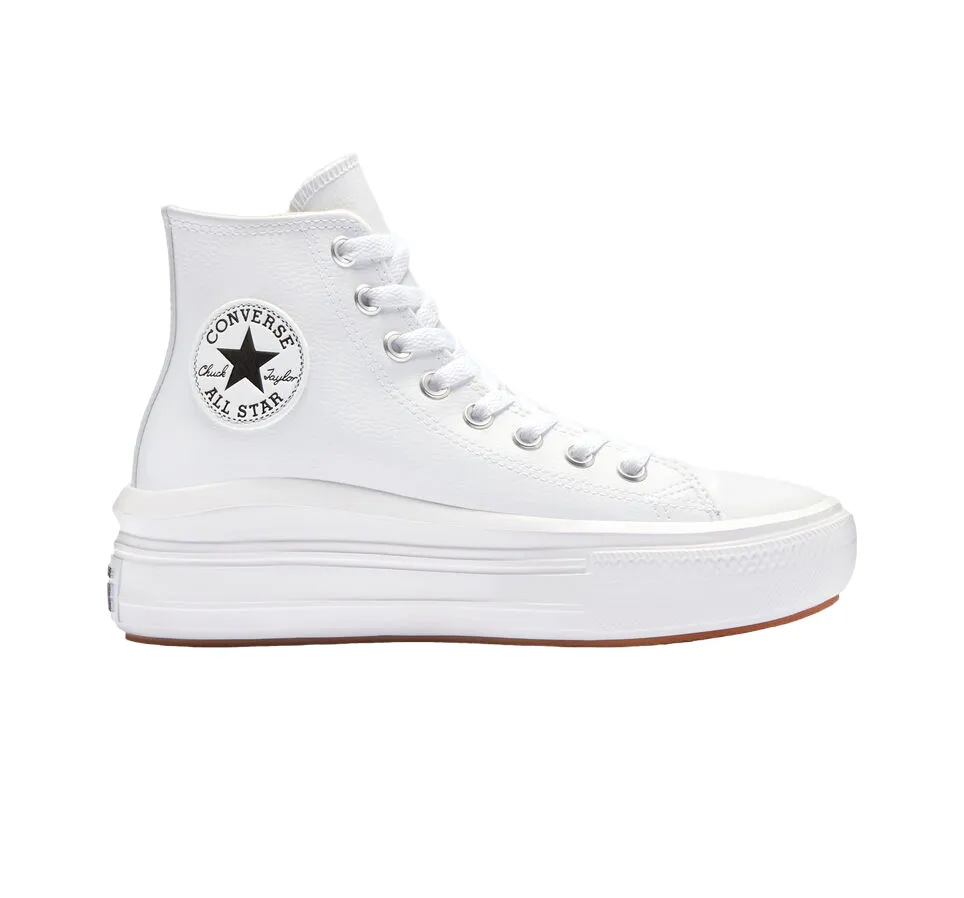race shoes humid - climate running shoes Converse scarpa sneakers alta da donna in pelle con zeppa Chuck Taylor Star Move A04295C bianco