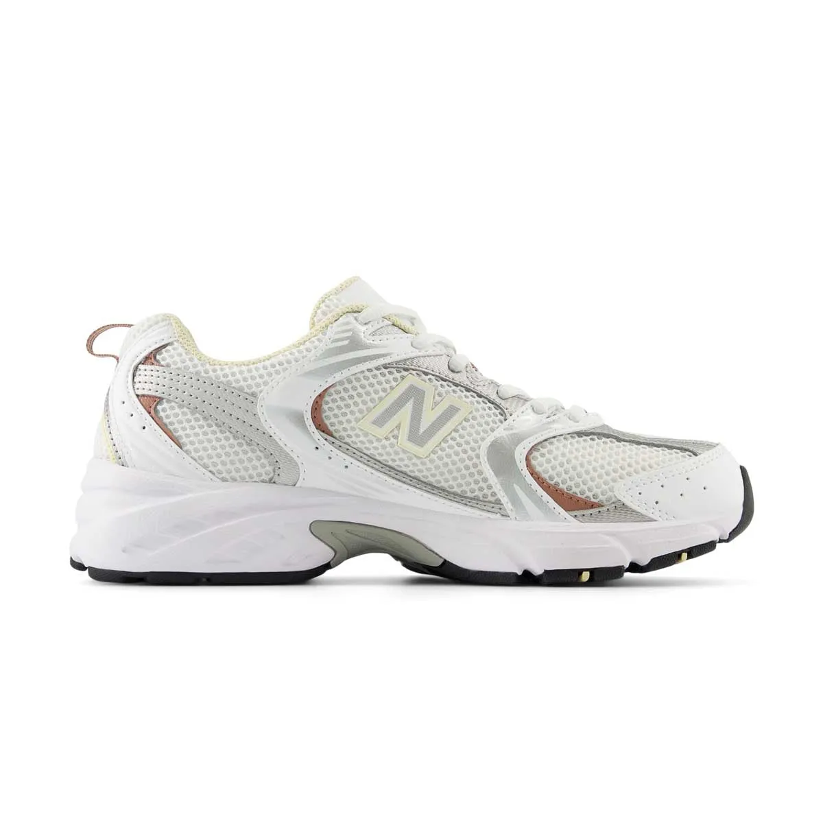 530 'White Silver Metallic Calcium' Slip   On Style