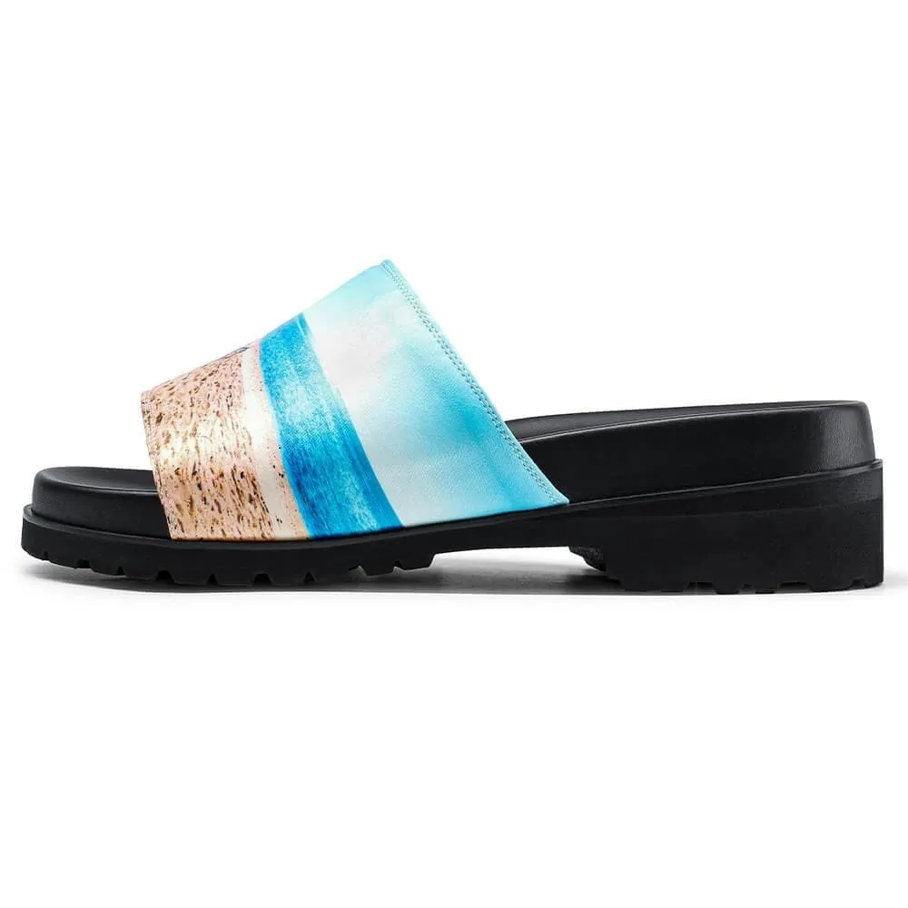 6 CM / 2.36 Inches CMR CHAMARIPA Elevator Shoes - Elevate Your Beachside Style with Men's Height-Boosting Sandals - 2.36 Inch Elevated Slides