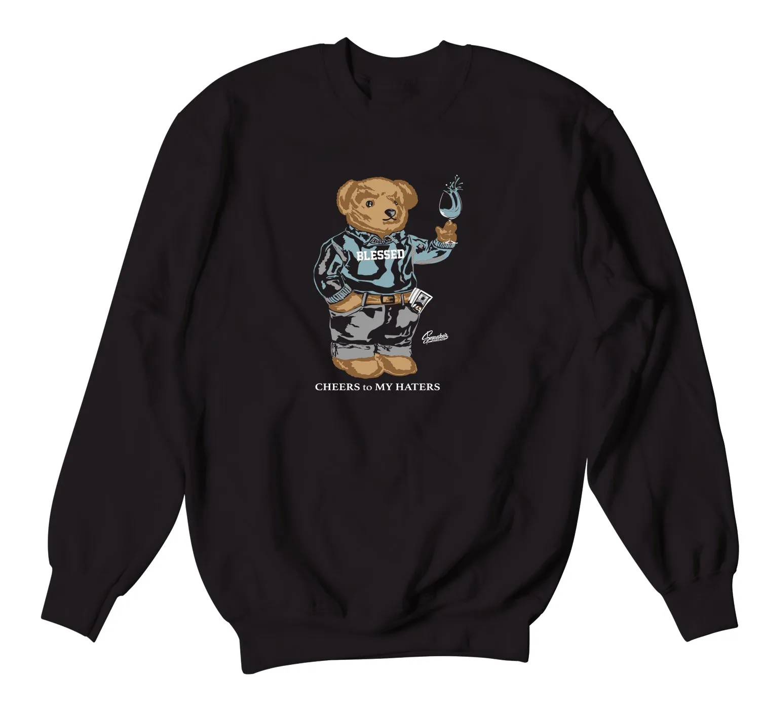 700 Hospital Blue Cheers Bear Sweater