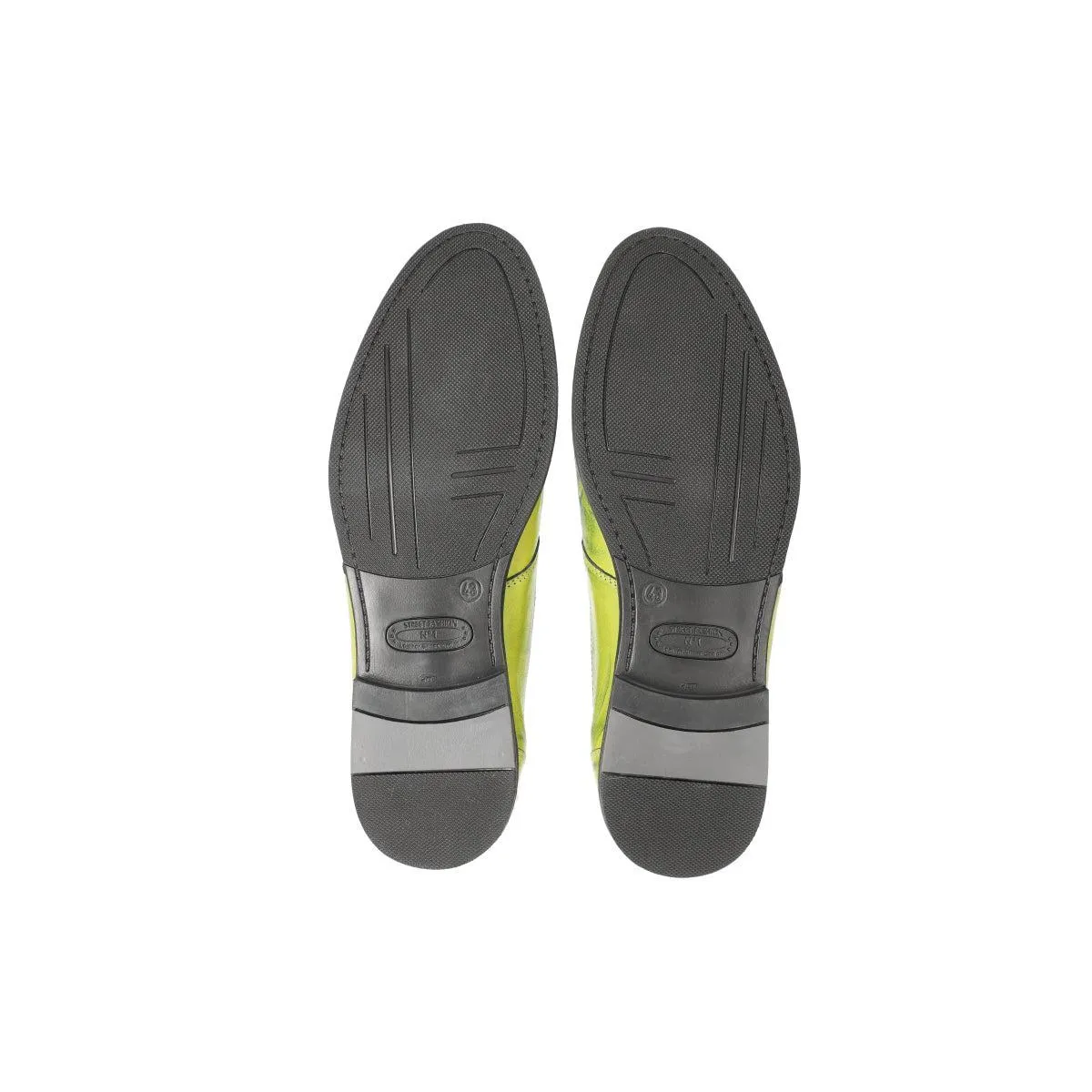 Abis Formal Lace Ups Leather Green Colour For Men