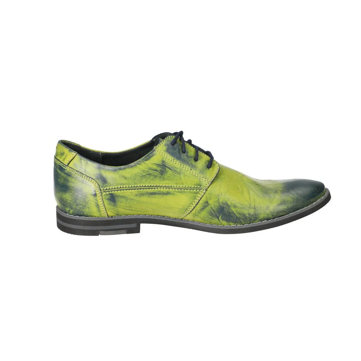 Abis Formal Lace Ups Leather Green Colour For Men