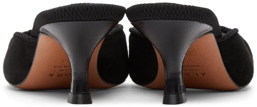 Abra Black Sport Heeled Sandals