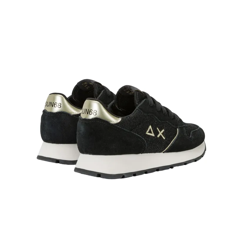 Torsional Flex Zones diving shoes Sun68 scarpa sneakers da donna Ally Glitter Textile Z44204 11 nero