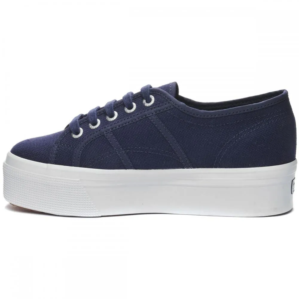 Rolling Gait Engineered Superga sneakers con zeppa da donna 2790 Cotw Up and Dowd S0001L0 933 blu