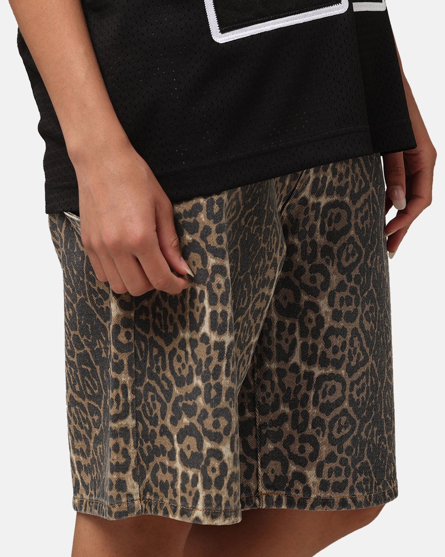 Slim Fit Design XXIII Leopard Jorts Leopard