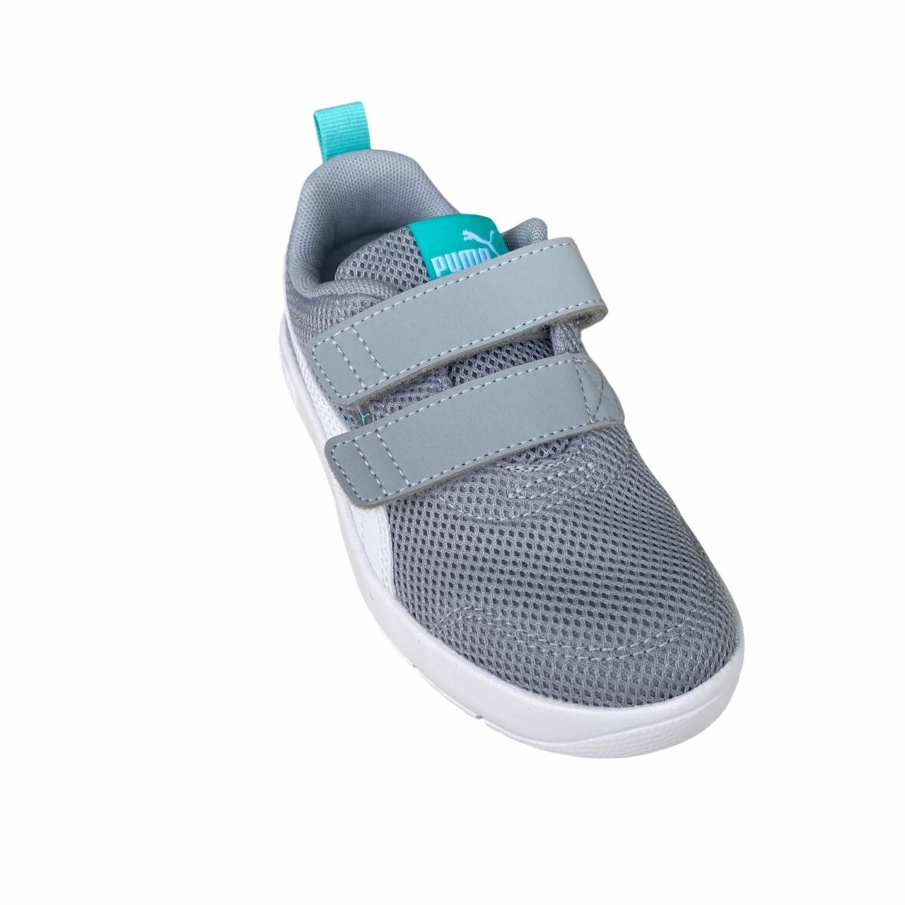 travel - running shoes beach running shoes Puma scarpa da ginnastica da bambino Courtflex V3 Mesh PS 398085-06 grigio-bianco