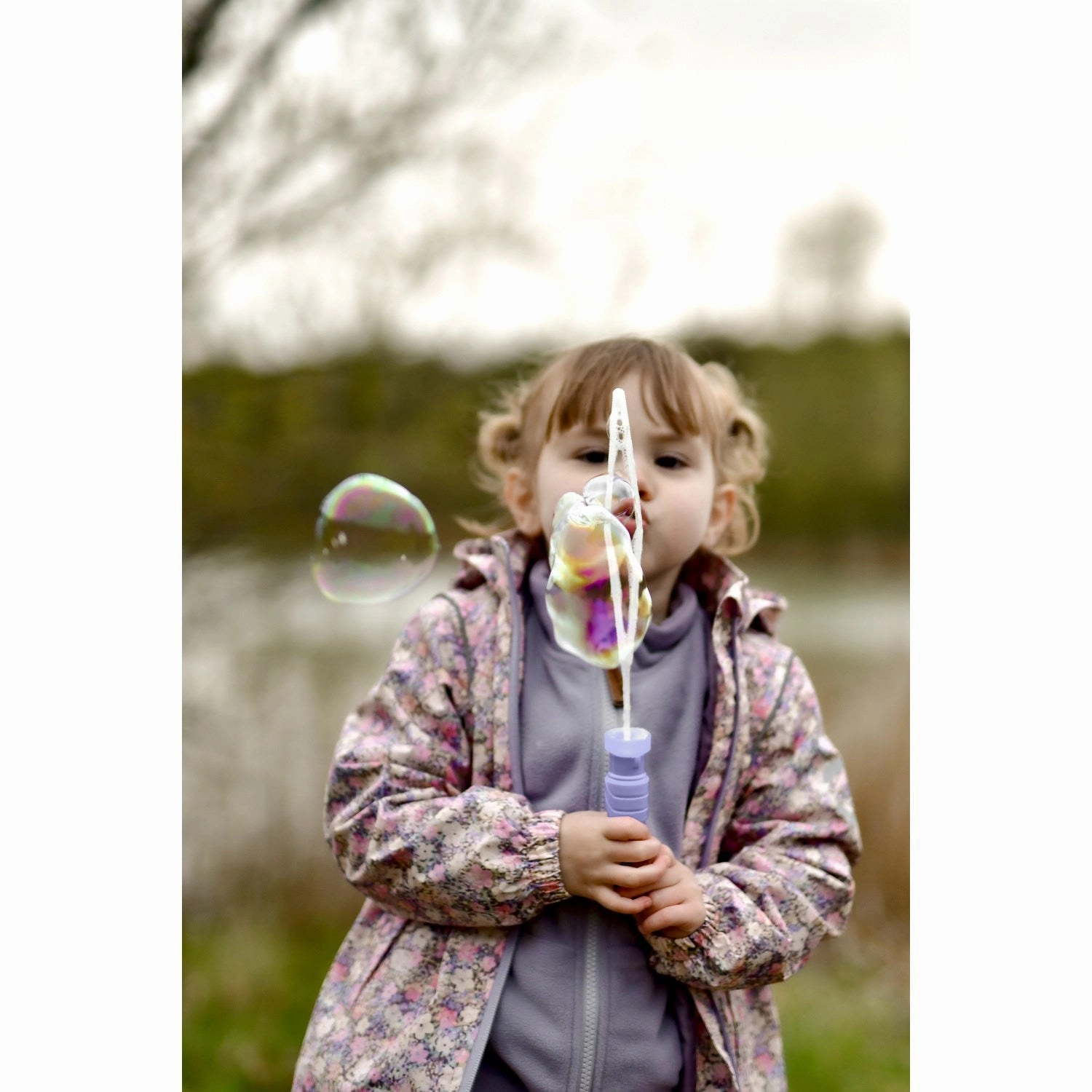 Elasticated Waistband Mikk-Line Lavender Aura Summer Jacket AOP
