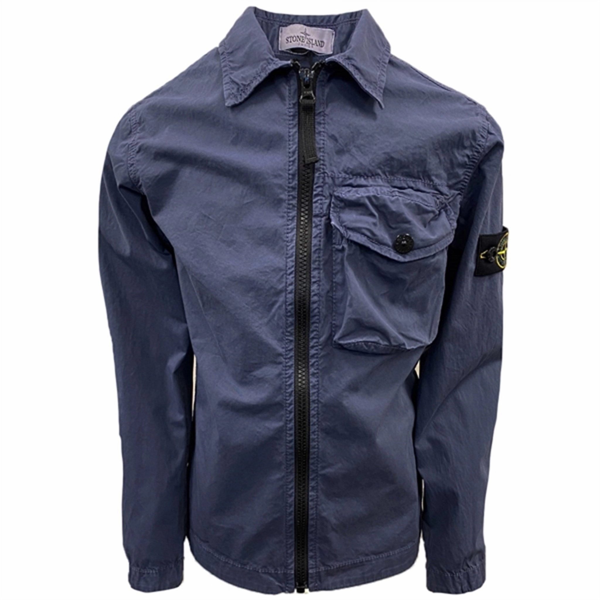 Stone Island Junior Overshirt Navy Layer Essential Piece Anti Static Finish
