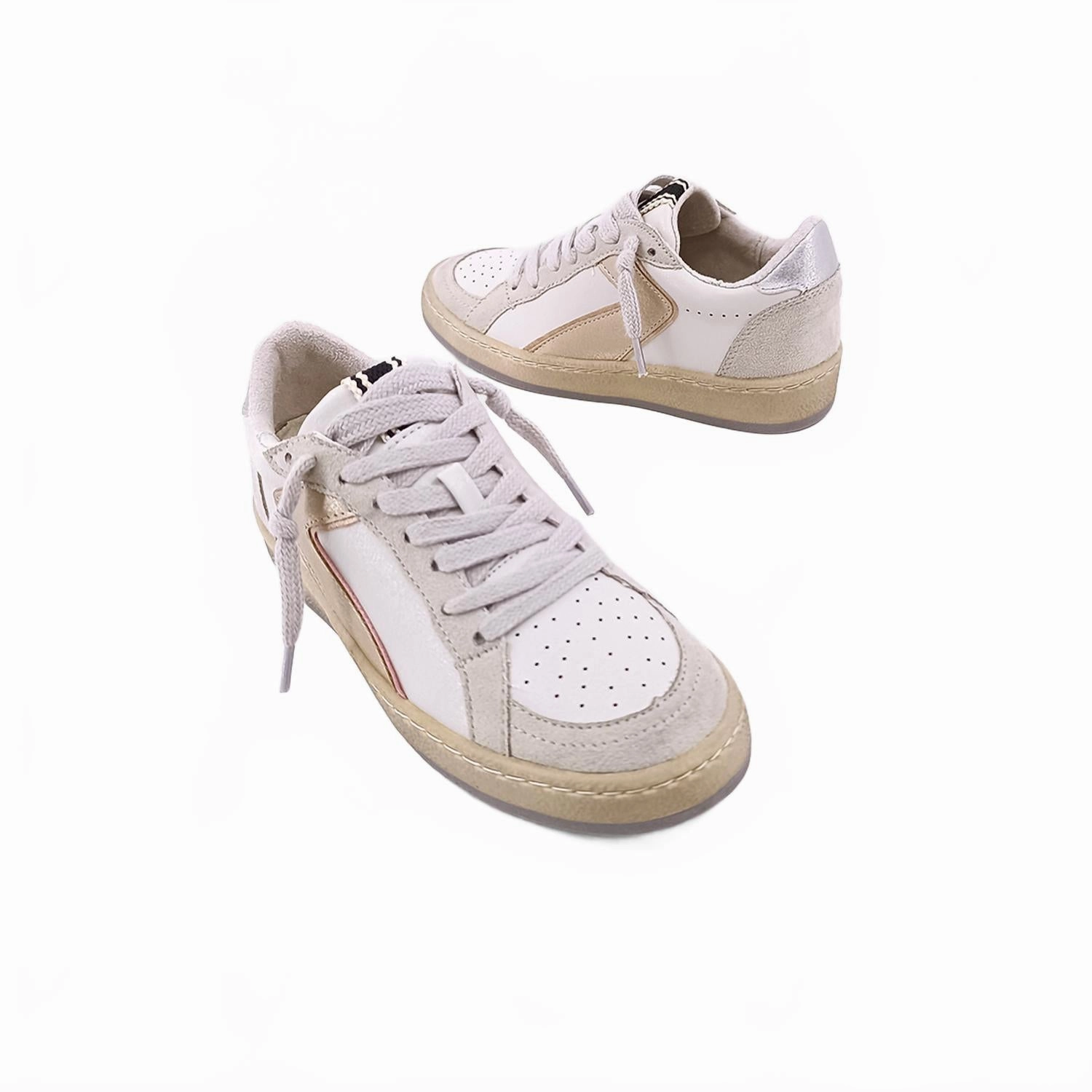 Kid's Salma Sneaker In Gold Reflective Safety Details
