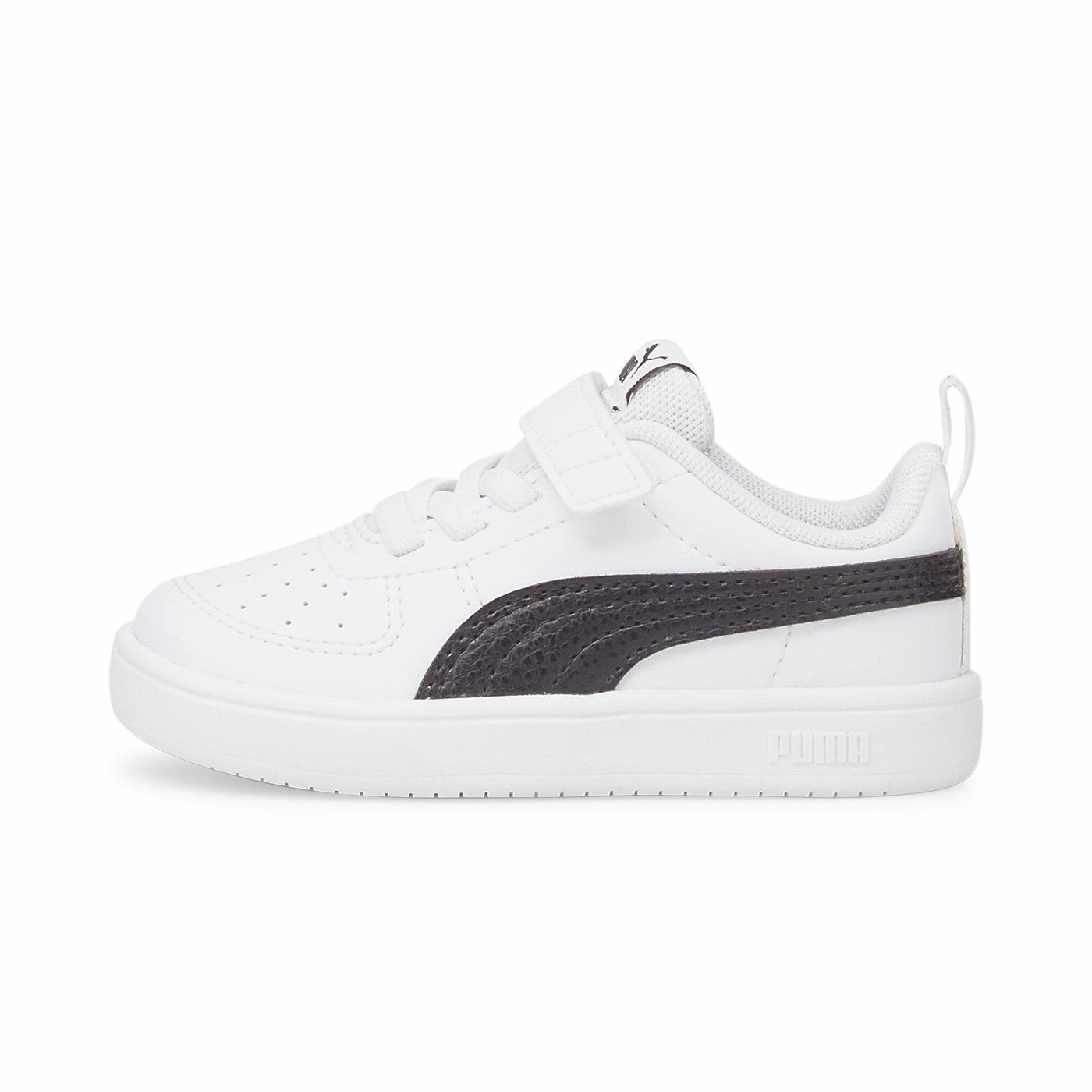 Puma scarpa Sneakers da bambino con velcro Rickie AC   Inf 384314 03 bianco-nero Toe Protection