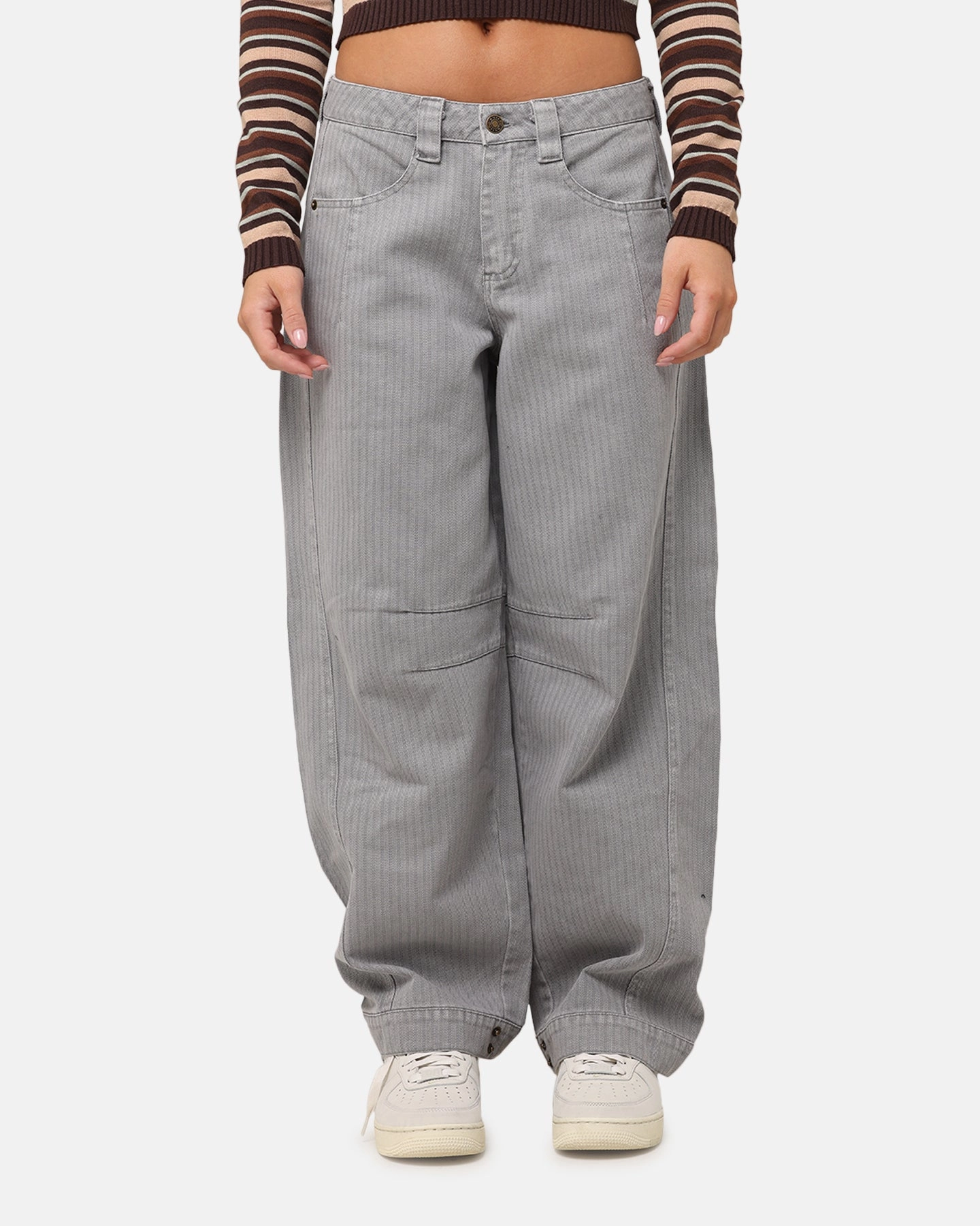 Stable Shape Flexible Gusset Design XXIII Women's Barrel Leg Pant Slate