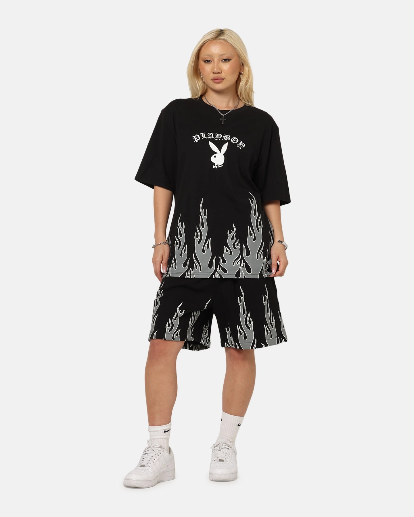 Playboy Gothic Flames Shorts Black Anti Odor Technology