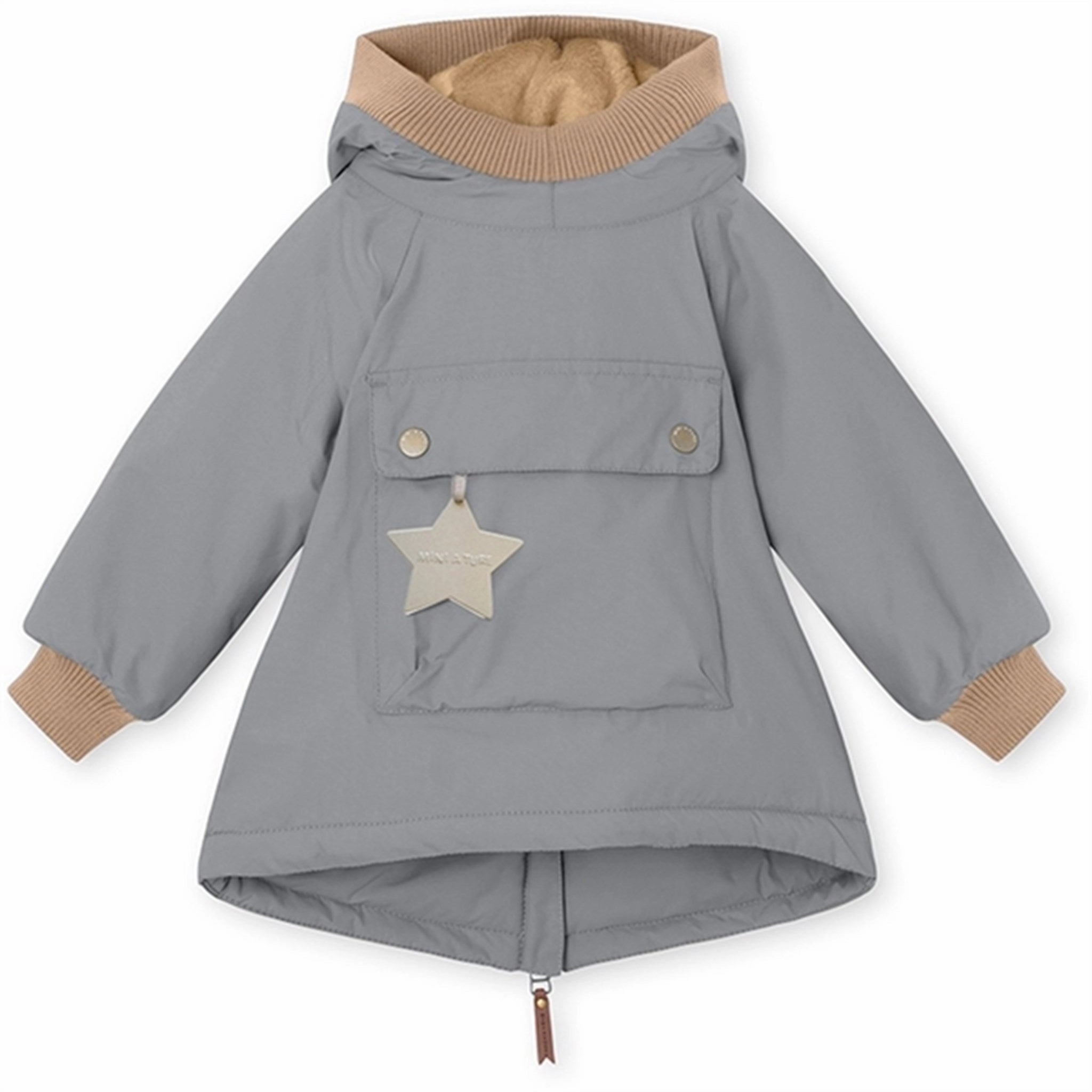 MINI A TURE Baby Wen Anorak Monument Blue Eco Friendly Coatings