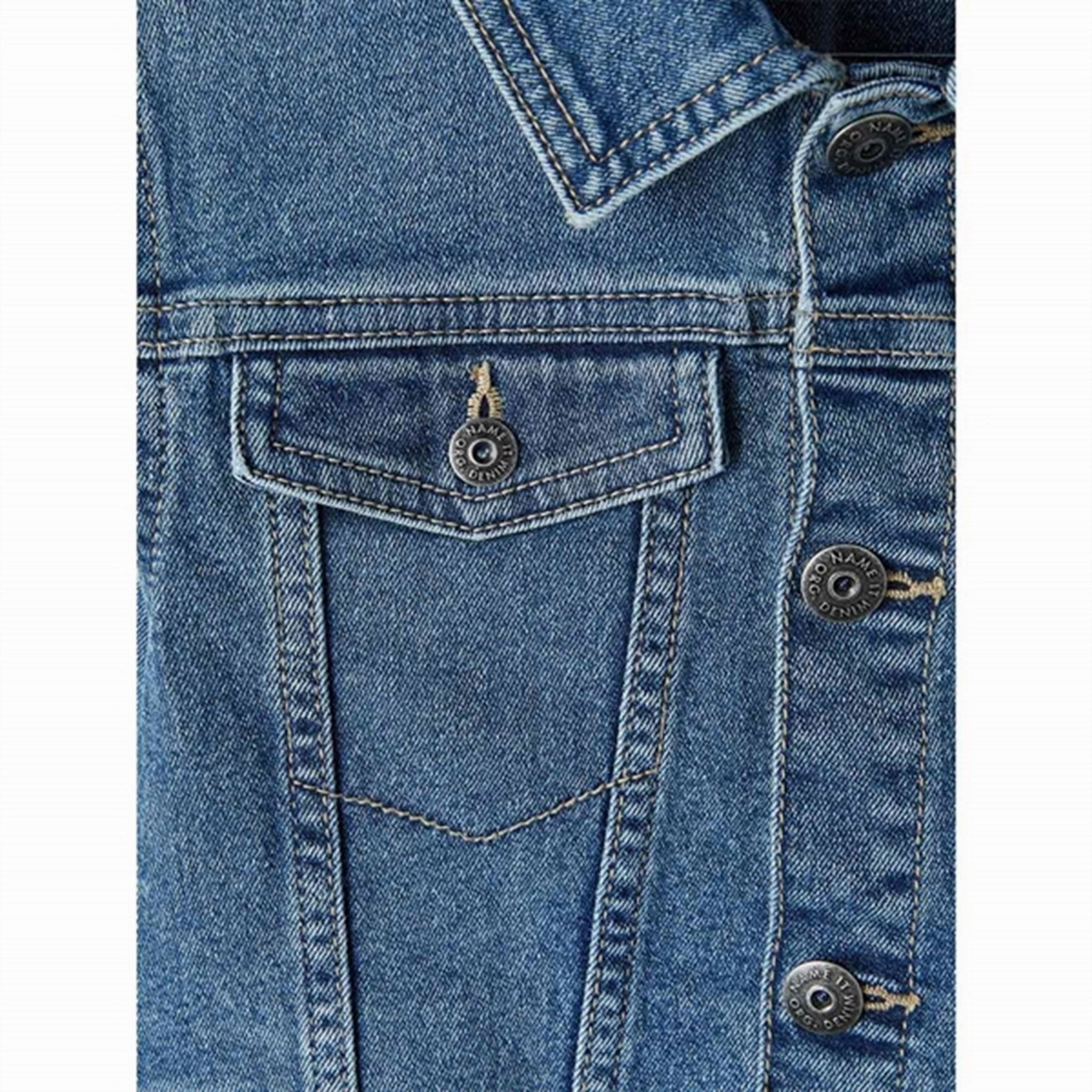 Name it Medium Blue Denim Jack Denim Jacket Noos Compression Fit Design