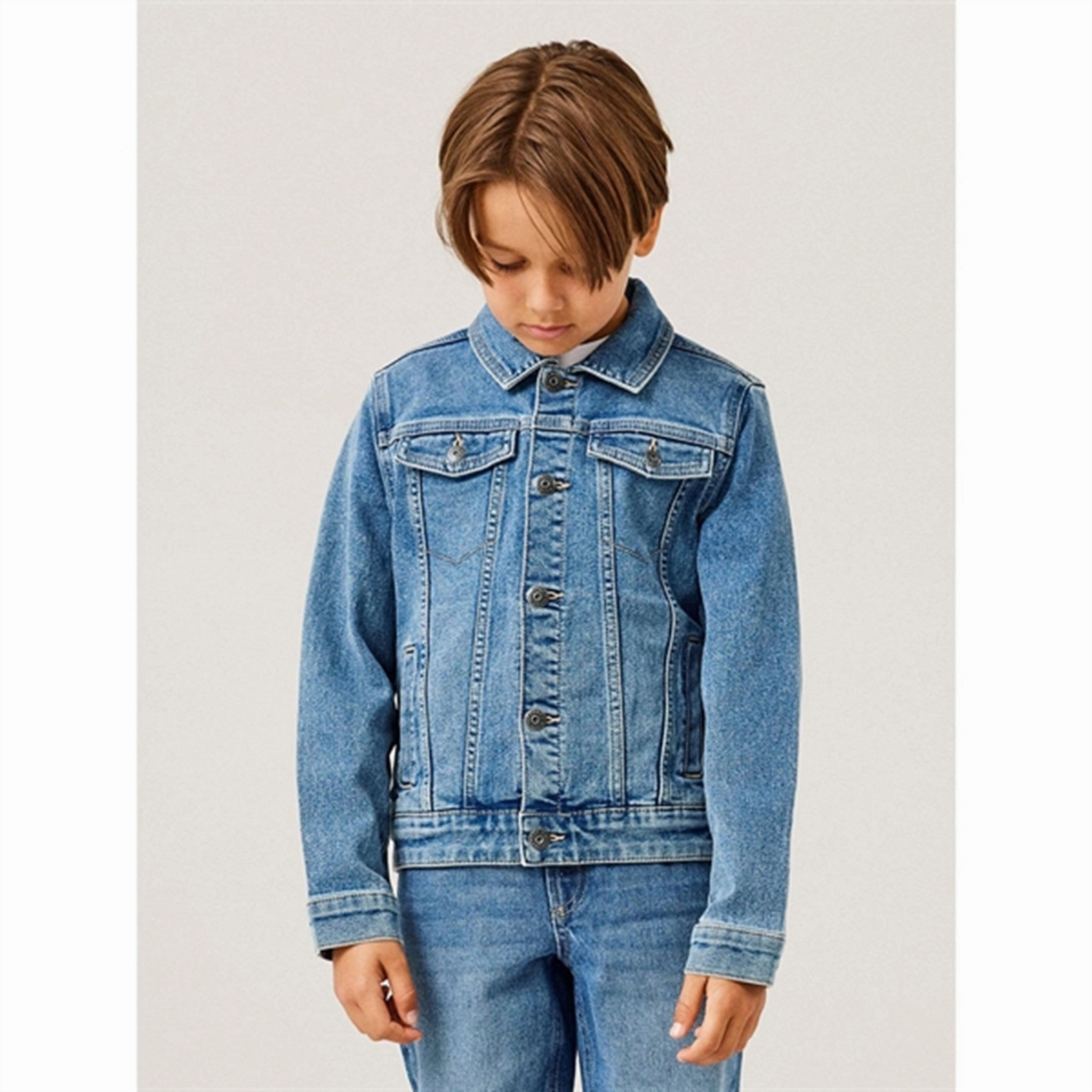 Anti Snag Fabric Waist Belt Name it Medium Blue Denim Jack Denim Jacket Noos