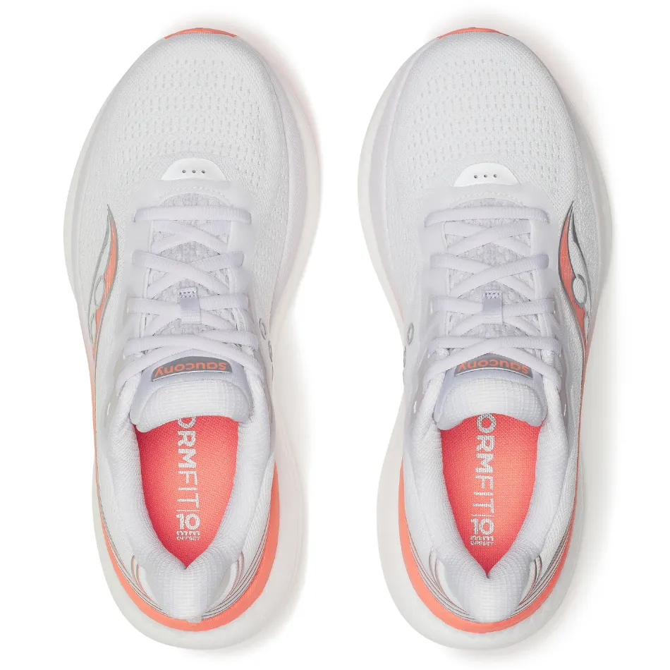 Weekend Walks Saucony Women's Triumph 23 Running Shoes in White/Wistful - Online Exclusive