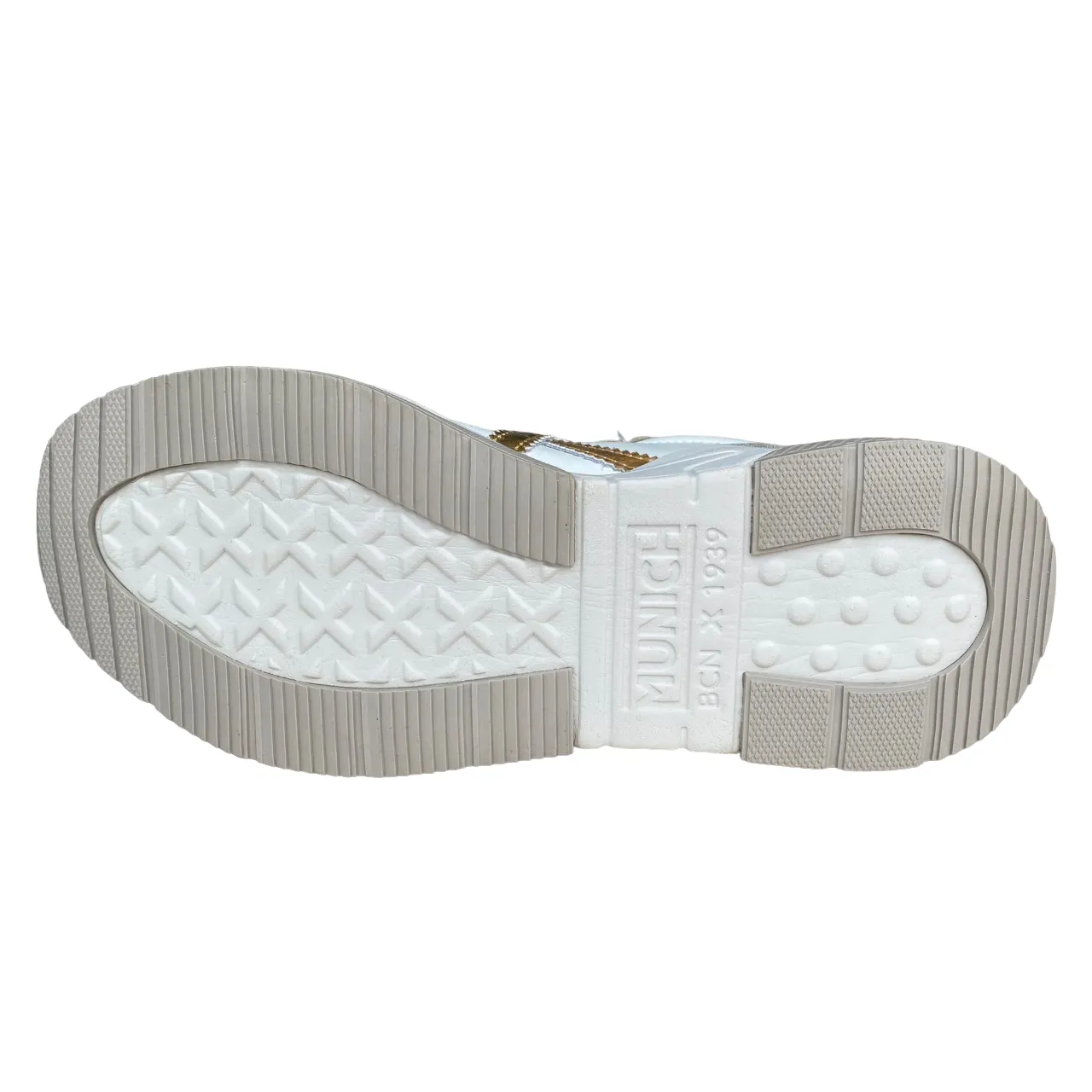Munich Wave 169 | Sneakers Donna Bianco-Oro | Cod. MW169 | Sportiamo Comfortable foot flex quick - drying - design shoes