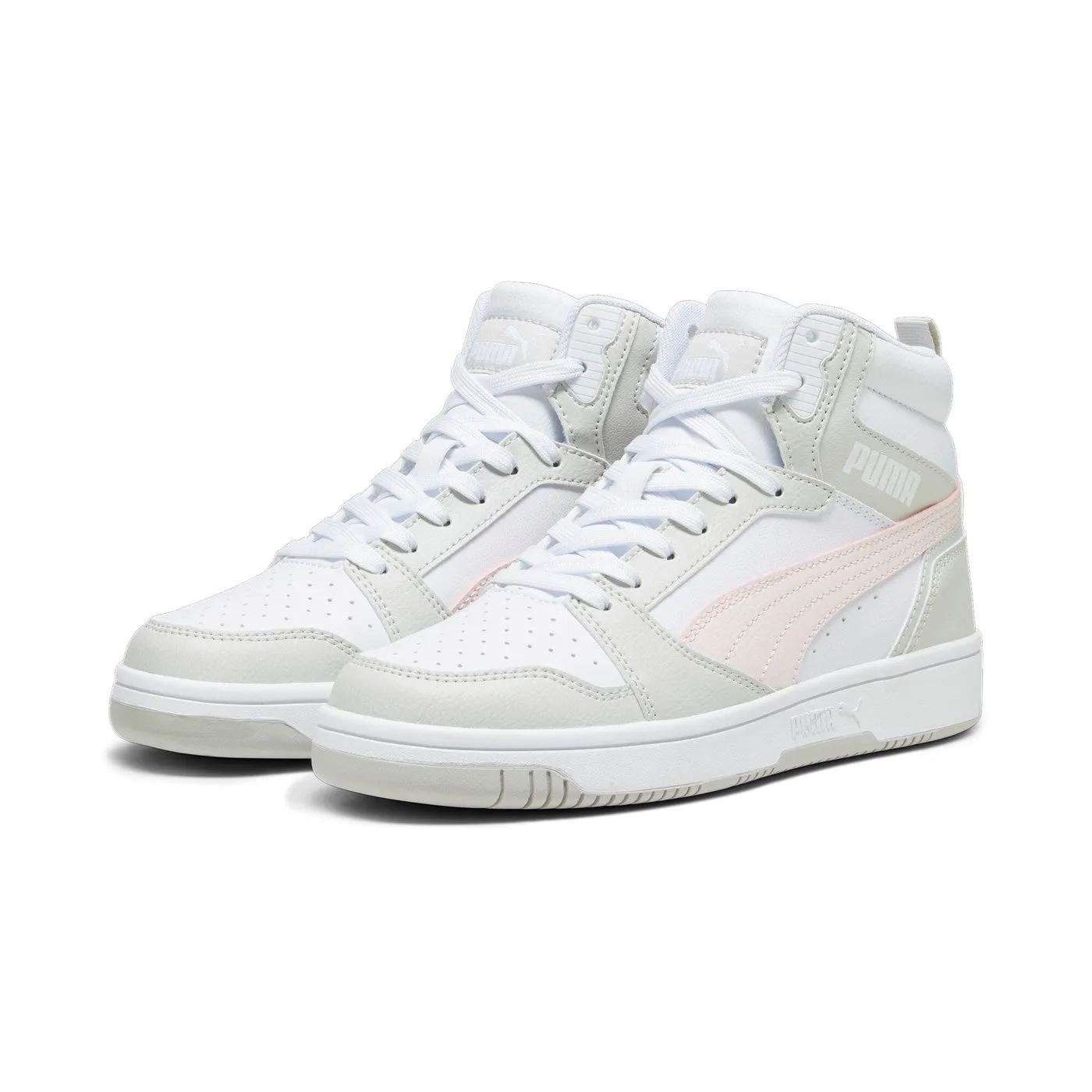 Flex Groove Design Puma Scarpa sneakers da donna Rebound v6 392326-07 bianco-rosa-grigio