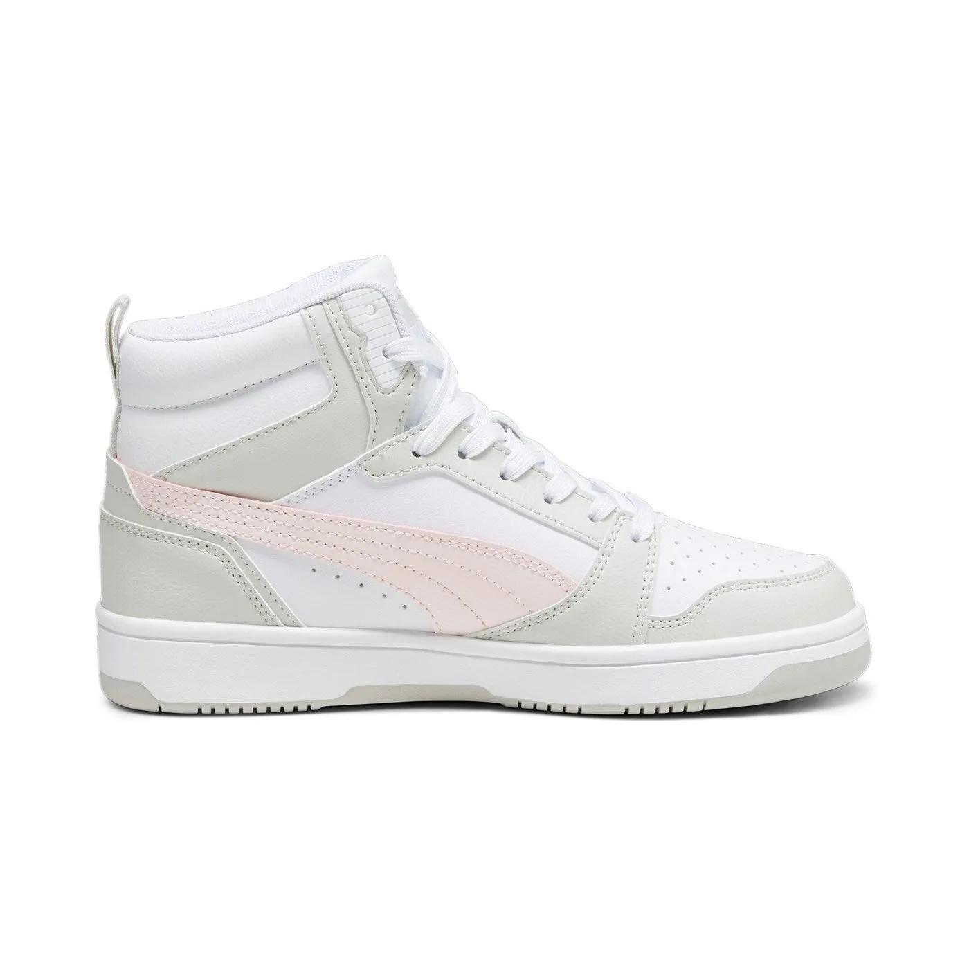 Puma Scarpa sneakers da donna Rebound v6 392326-07 bianco-rosa-grigio Shock Zone Adaptive Impact Absorption