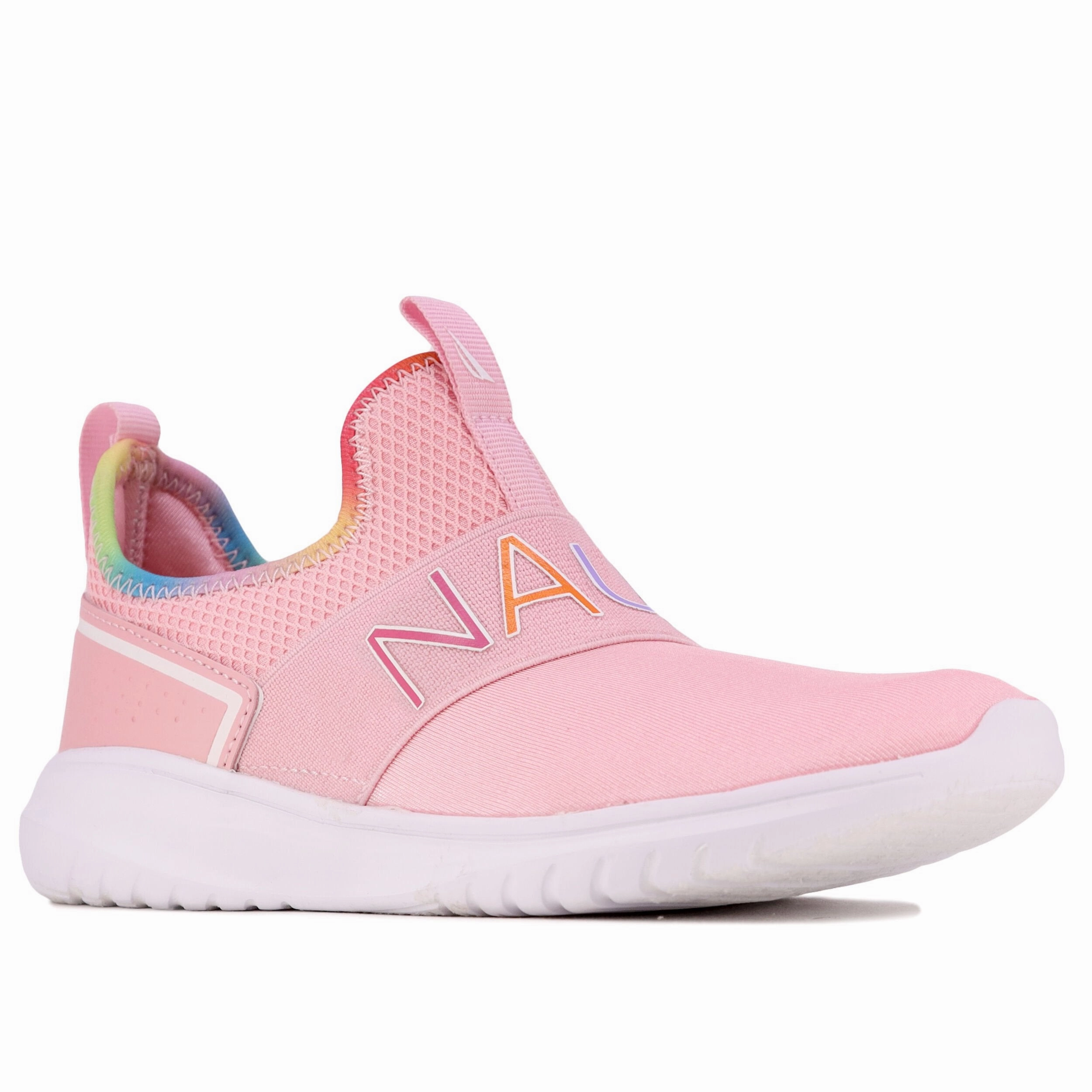 Nautica Girls' Logo-Strap Sneaker Run Grip anti slip grip