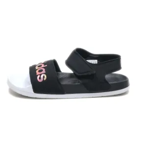 Adidas Adilette Flat Sandals Fabric Black Colour For Kids