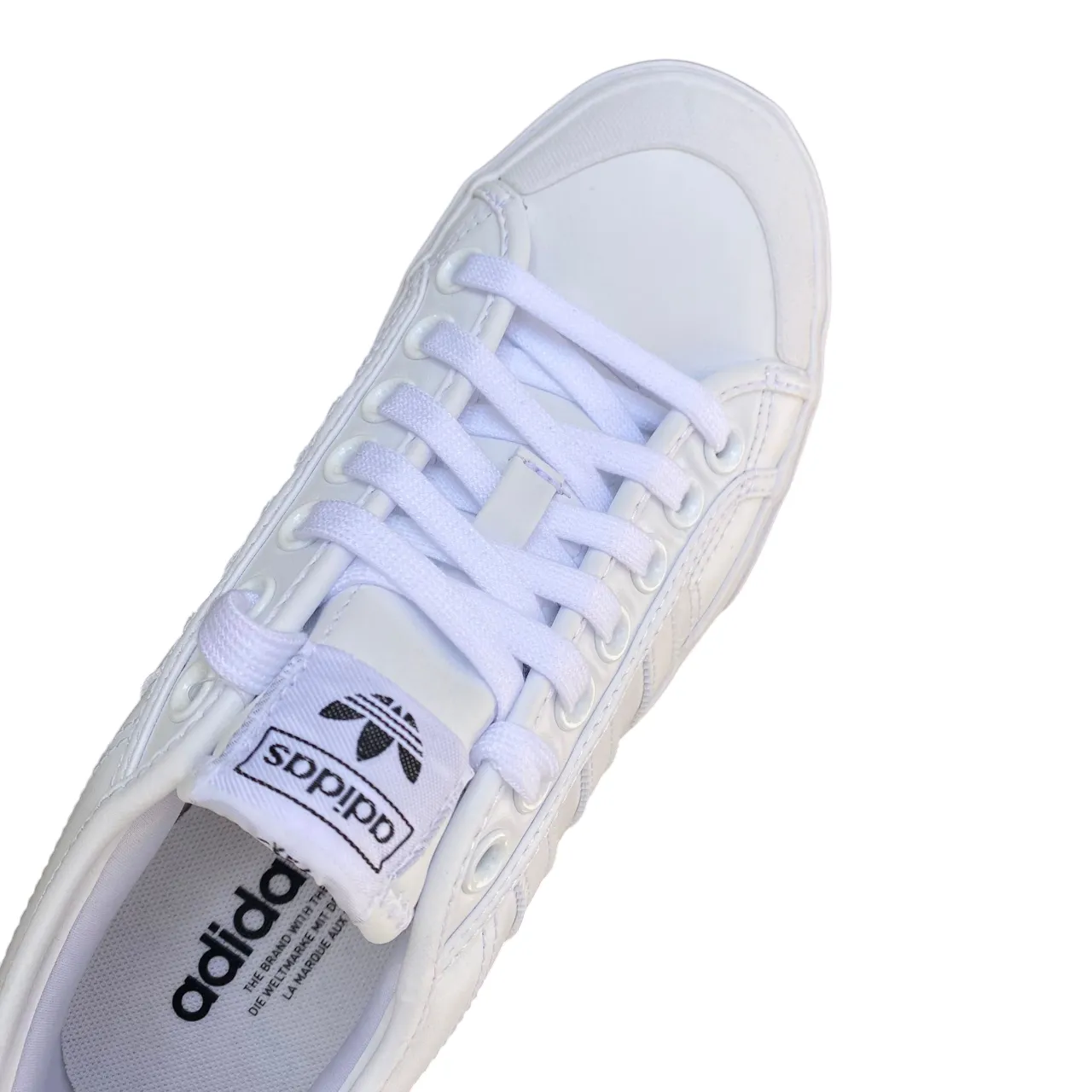 Adidas Nizza Platform FW0265 - Sneakers Bianche con Zeppa per Donna Pressure Relief Padding