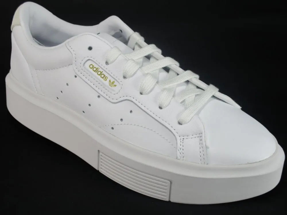Comfortable Running Rubber - sole Adidas Originals scarpa sneakers da donna con zeppa Sleek Super EF8858 bianco