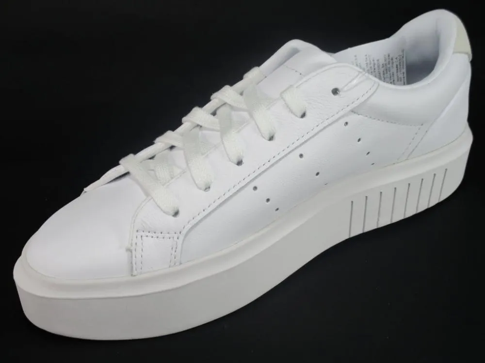 Adidas Originals scarpa sneakers da donna con zeppa Sleek Super EF8858 bianco Aero Ventilation Panels endurance training shoes