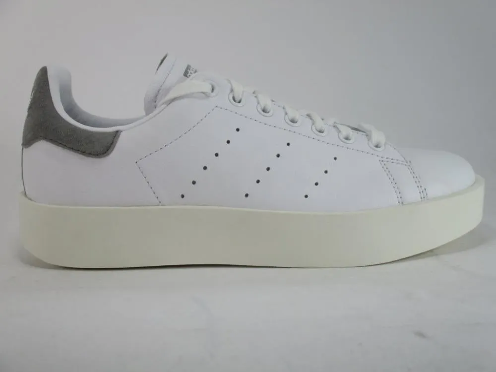 Adidas Originals scarpa sneakers da donna con zeppa Stan Smith Bold W CQ2829 bianco-grigio Structured Stacking Reinforced - seams