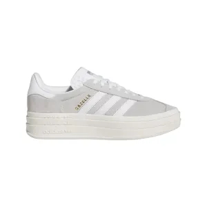 Stretchable desert - themed running gear Adidas Originals scarpa sneakers da donna Gazelle Bold HQ6893 grigio-bianco
