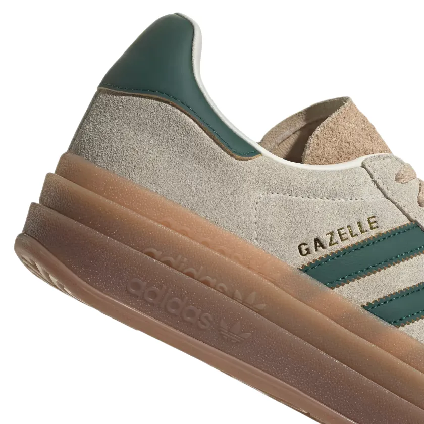 shoe protectors barefoot - style shoes Adidas Originals scarpa sneakers da donna Gazelle Bold ID7056 crema-verde