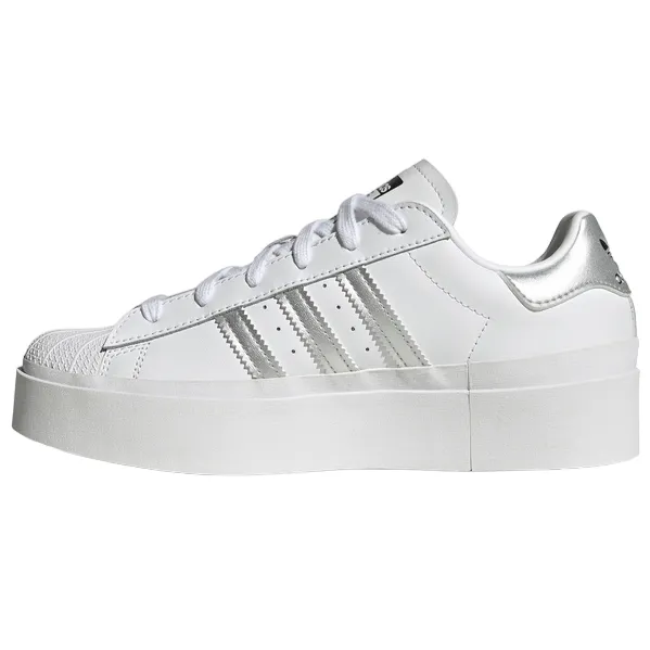 running with a Velcro closure fitness challenge shoe aim Adidas Originals Scarpa sneakers da donna Superstar Bonega IF7582 bianco-argento-nero