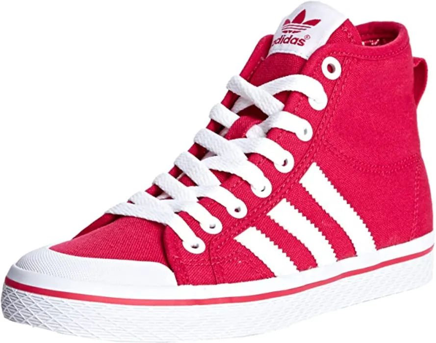 Adidas Originals sneakers alta in canvas da adulti  Honey Stripes Mid W D65881 rosso Puma Ignite