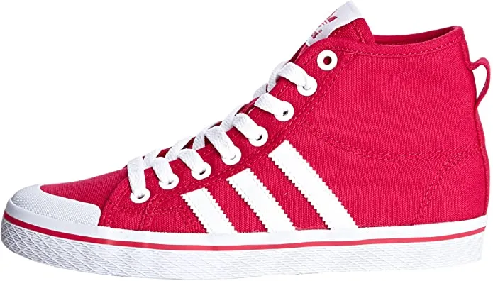 Adidas Originals sneakers alta in canvas da adulti  Honey Stripes Mid W D65881 rosso Breathable Insoles