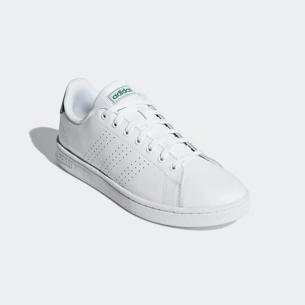 Vegan Material Strobel Last Design Adidas scarpa sneakers da adulto Advantage F36424 bianco-verde