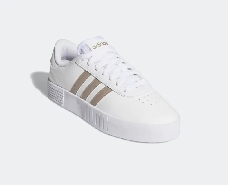 pastel - colored running shoes Adidas scarpa sneakers da donna con zeppa Court Bold FX3489 bianco-platino