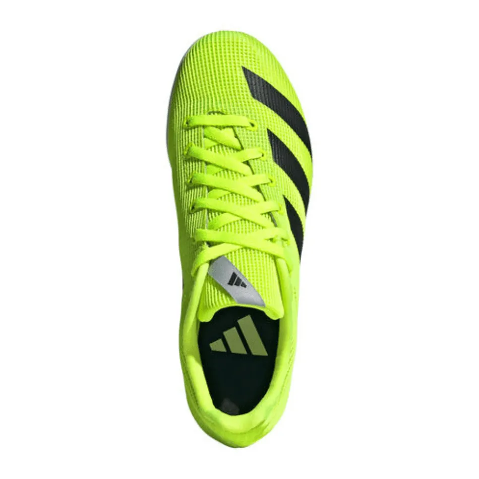 Adidas Unisex All Round Star J Running Shoes in Lucid Lemon/Core Black/Halo Silver SS25 Thermal Regulating Interior