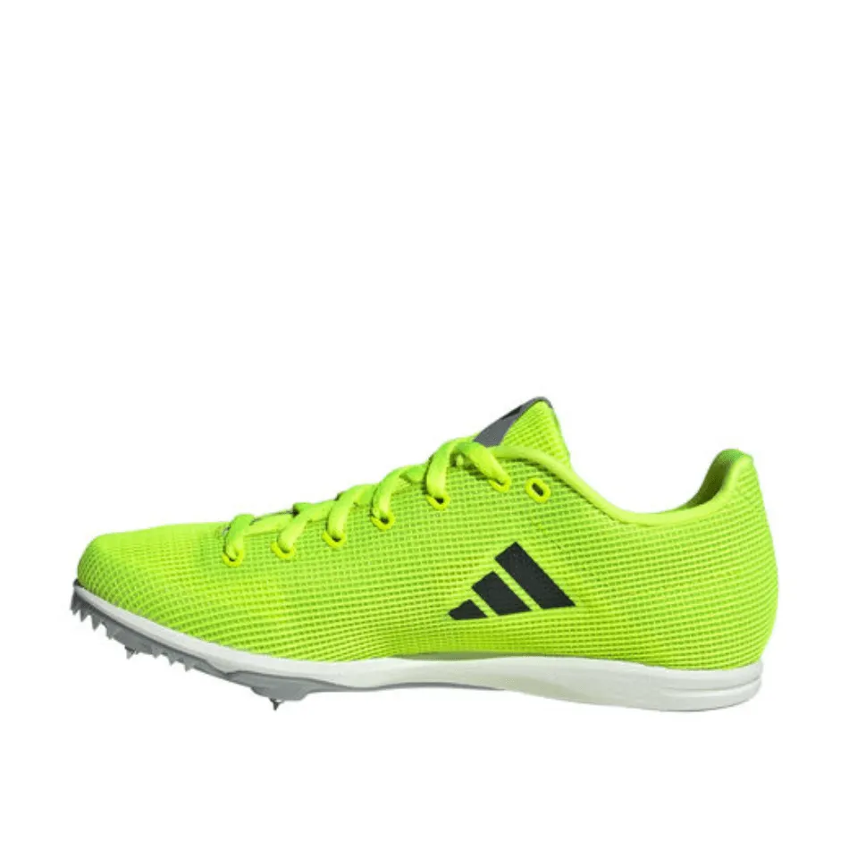 Adidas Unisex All Round Star J Running Shoes in Lucid Lemon/Core Black/Halo Silver SS25 Microfiber Insole Torsion Plate
