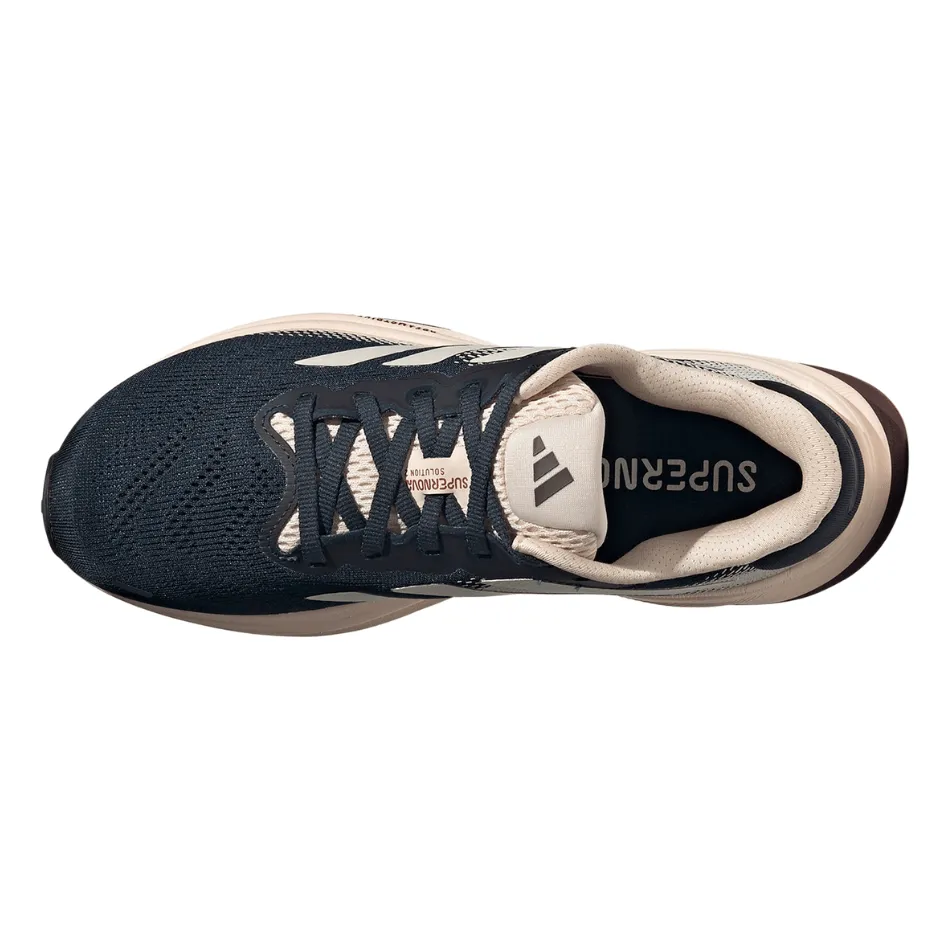 Easy Style zip Adidas Women's Supernova Solution 2 Running Shoes in Aurora Ink/Wonder Quartz/Aurora Ruby SS25