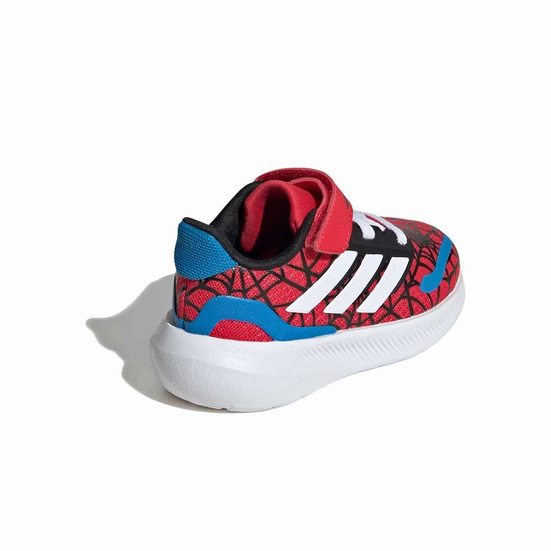 adidas - Kids' (Infant) Marvel Spider-Man Runfalcon Elastic Lace Shoes (IH8758) Adaptive Lacing System Retro-inspired performance