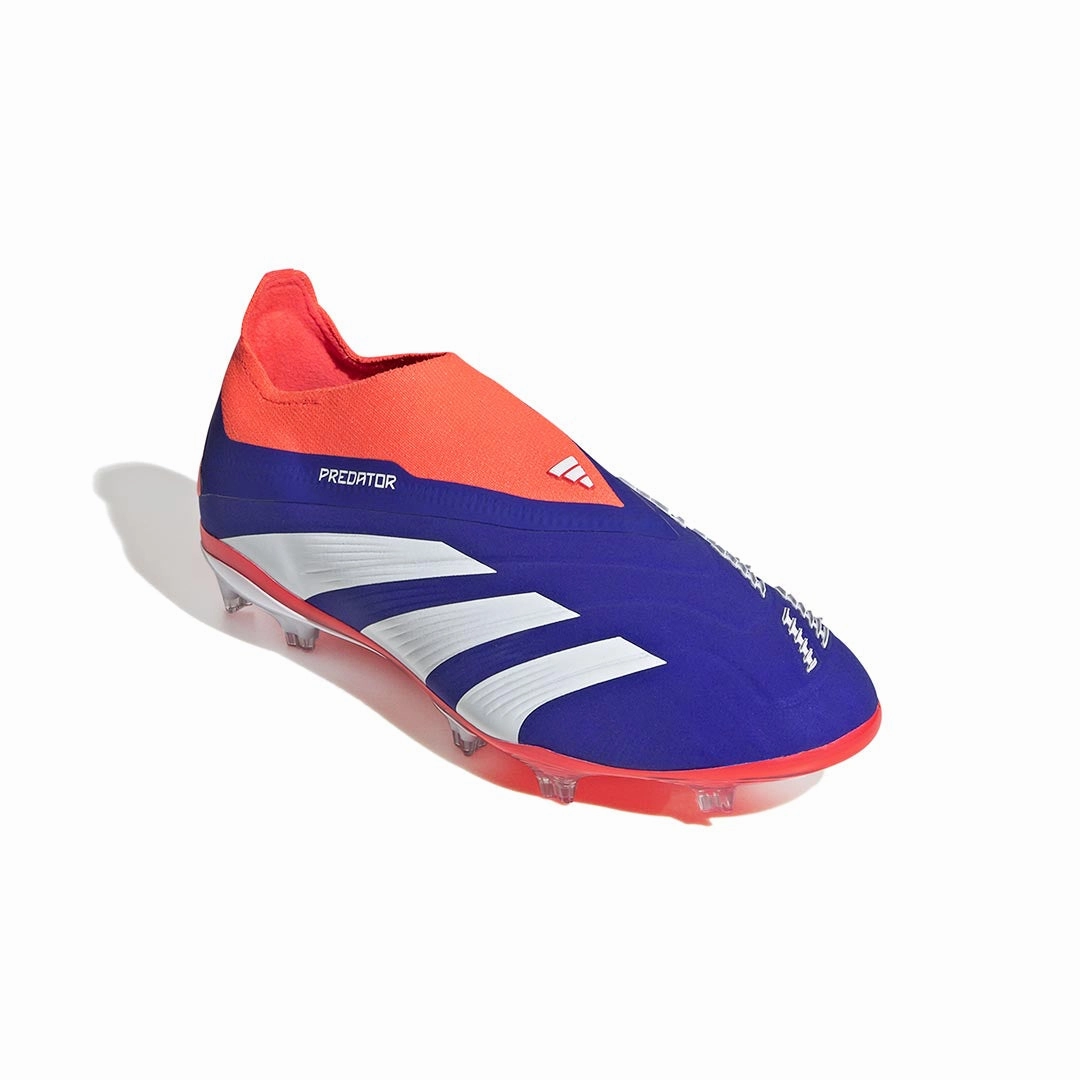 adidas - Kids' (Junior) Predator Elite Laceless Firm Ground Cleats (IF6350) Shock Absorption Midsole Lifestyle Choice