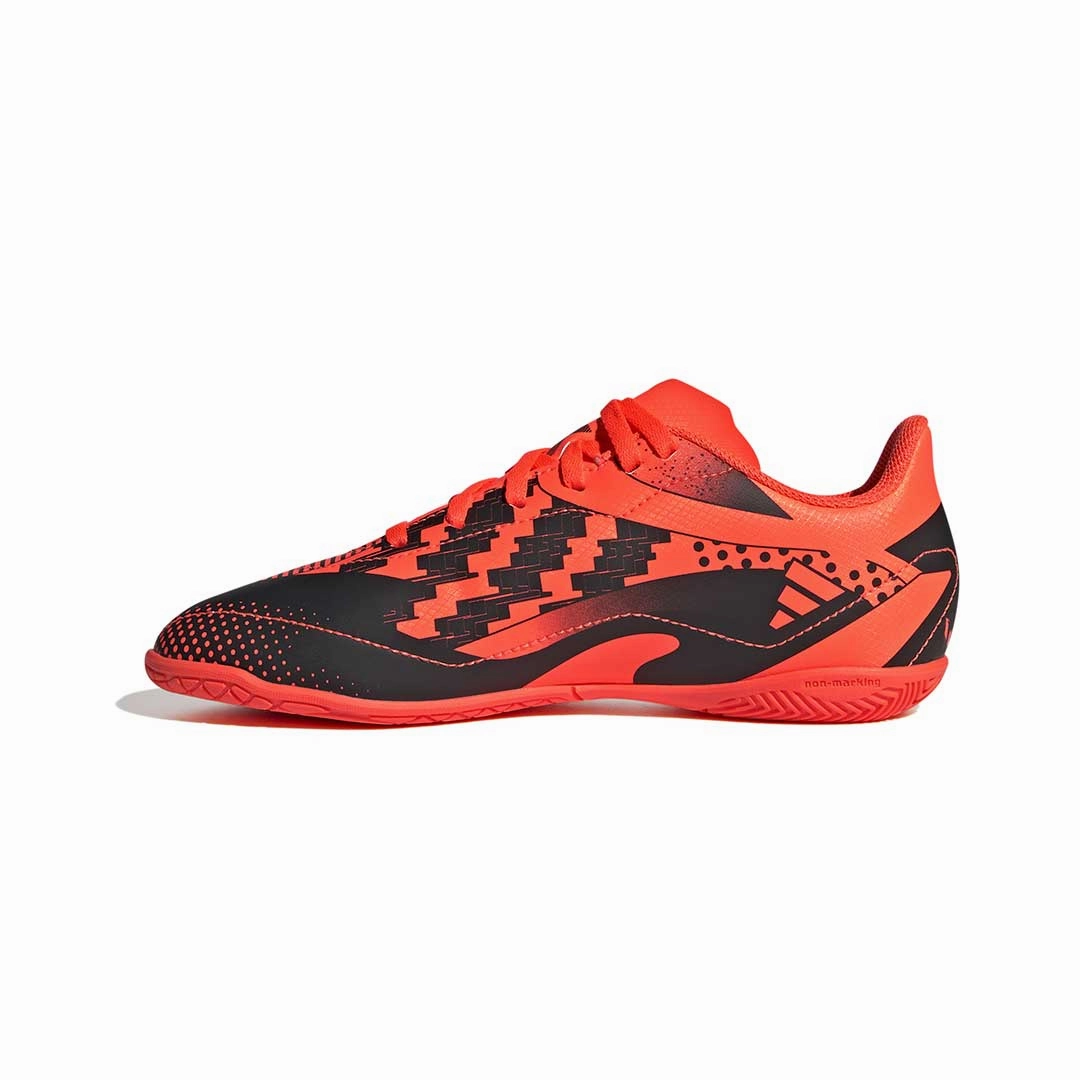 adidas - Kids' (Junior) X Speedportal Messi.4 Indoor Soccer Shoes (GZ5138) Arch Support Design Smooth Zone